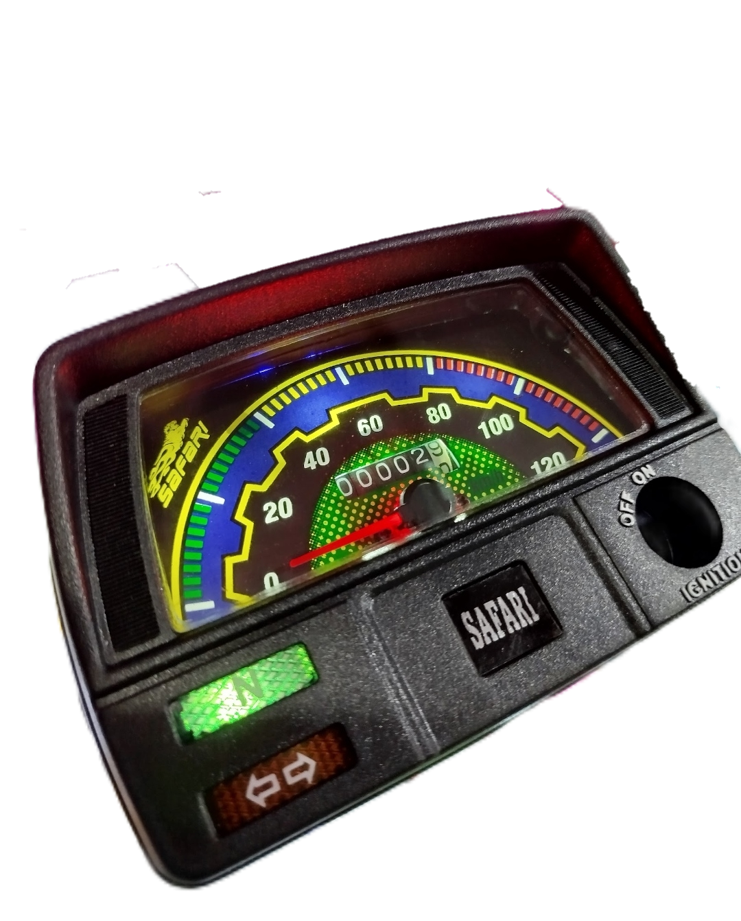 Safari 70cc Speedometer Speed with LED Lights In Meter | Best Quality Speedometer For 70CC Motorcycle | 70CC Bike Meter