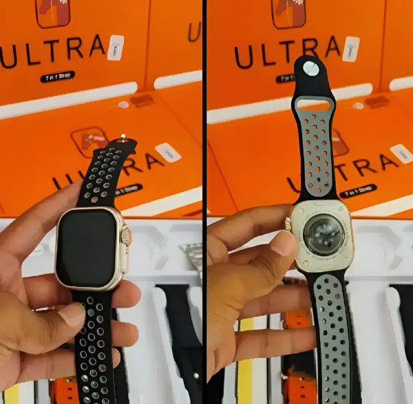 7-in-1 Ultra Smart Watch – Advanced Multi-Feature Fitness Tracker with Heart Rate Monitor, Sleep Tracking, Bluetooth Calling, Sports Modes &amp; More Random Color Straps