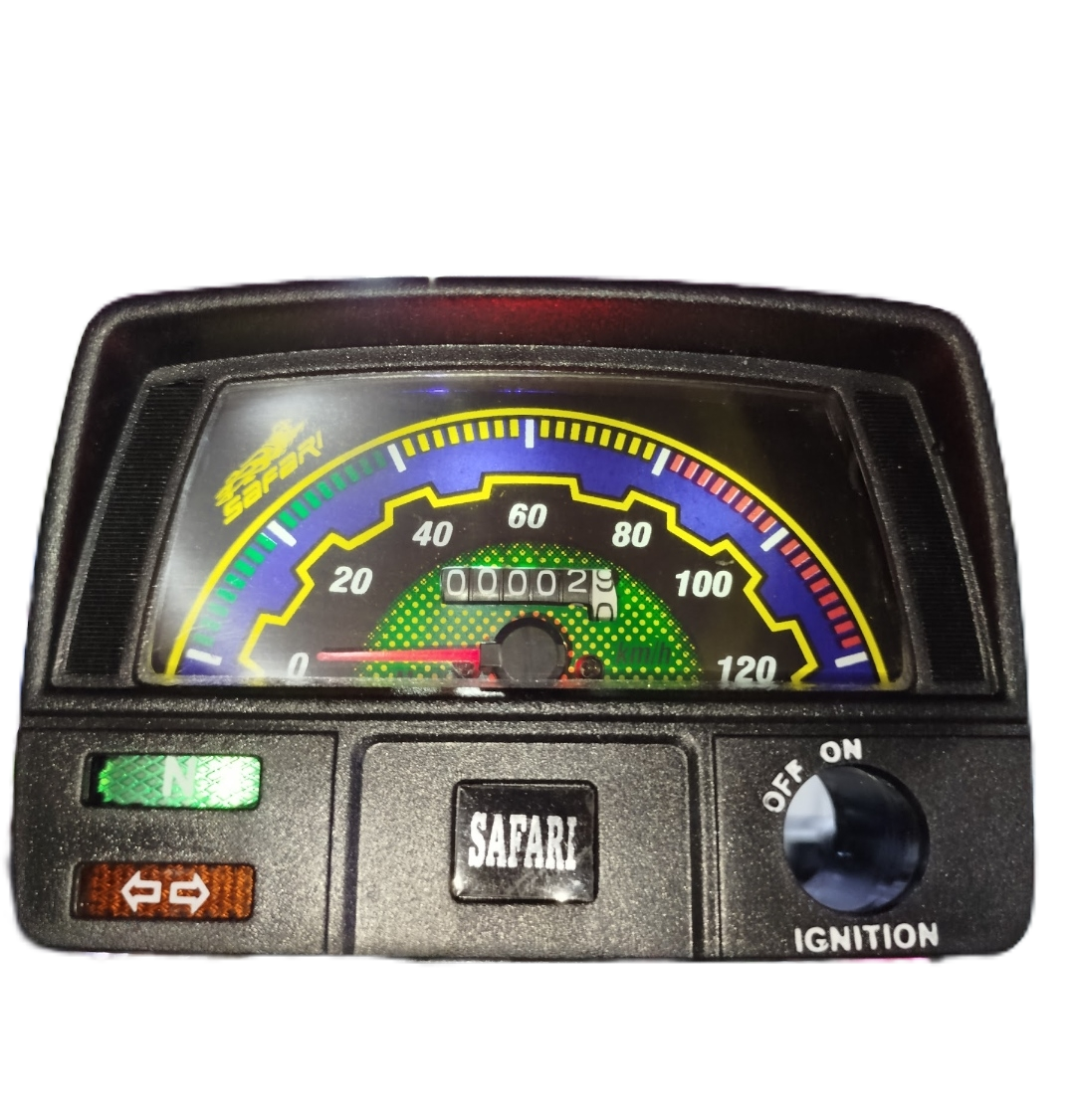 Safari 70cc Speedometer Speed with LED Lights In Meter | Best Quality Speedometer For 70CC Motorcycle | 70CC Bike Meter
