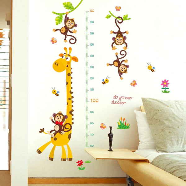 Sk9292 Giraffe and Monkey Wall Sticker