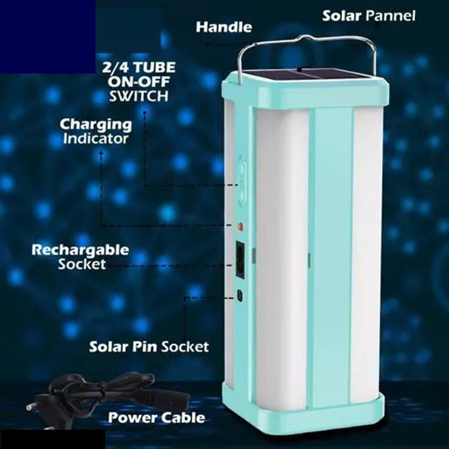 SOLAR RECHARGEABLE LANTERN Light BEST EMERGENCY Flash LIGHT FOR HOME &amp; OUTDOOR - HG-1664 (random color)
