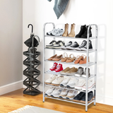 6 Layers Stainless Steel Shoe Rack - Adjustable shoe organizer for living room, bedroom, porch, hallway, shoe storage, fashion