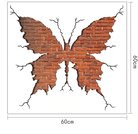 Original Butterfly Wall Sticker size 60x60  sk66002