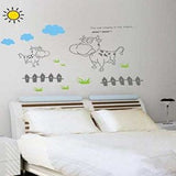 Sunny Vache – Stickers muraux Stickers pour Home D ¨ ¦ cor couleurs mixtes size 60x90 ay1923