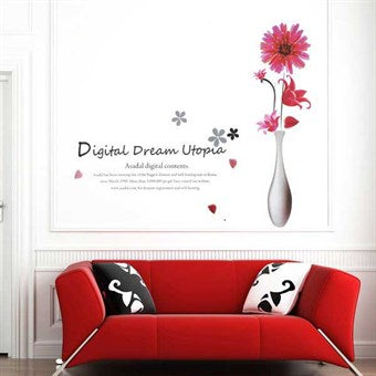 TipTop Wallstickers Letters and Vase Design Home Decorations size 50x70 dm570032