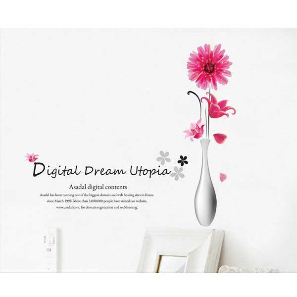 TipTop Wallstickers Letters and Vase Design Home Decorations size 50x70 dm570032