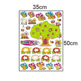 TipTop Wall Stickers Cartoon Tree & Mushroom Design 30x50cm dm35-0024