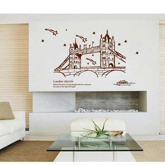 Pearl Metal Wall Sticker London Sketch SIZE 60X90 AY9137