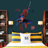 The Brave Spider Man Design Wall Stickers size 60x90 mj8001