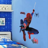 The Brave Spider Man Design Wall Stickers size 60x90 mj8001