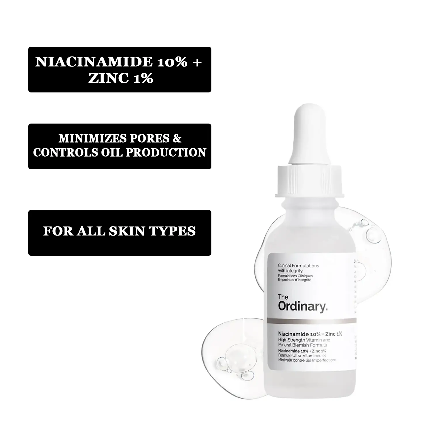The Ordinary Niacinamide Serum 10% + Zinc 1% Supersize Serum | Best Quality Serum 30ML