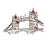 Pearl Metal Wall Sticker London Sketch SIZE 60X90 AY9137