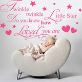 Twinkle Twinkle Little Star – Wall sticker size 40x40 cm doo5