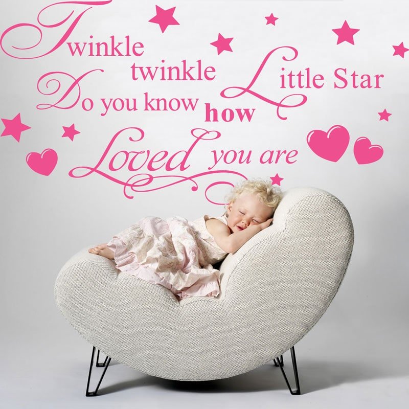 Twinkle Twinkle Little Star – Wall sticker size 40x40 cm doo5