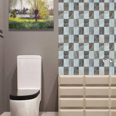 DIY Kitchen Bathroom Bathroom Simulation Wall Tile Waterproof Wallpaper, Peel and Stick Tile Backsplash Wall Tiles 8"x8" (6 Sheets) JM706 Floor /tile Stickers