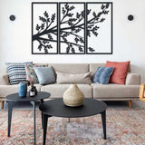 Tree and Birds 3 Panel | Tree of life | Wall decor