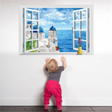 xl8022a window wall stickers removable wall stickers living room sofa backdrop bedroom decorative painting landscapes