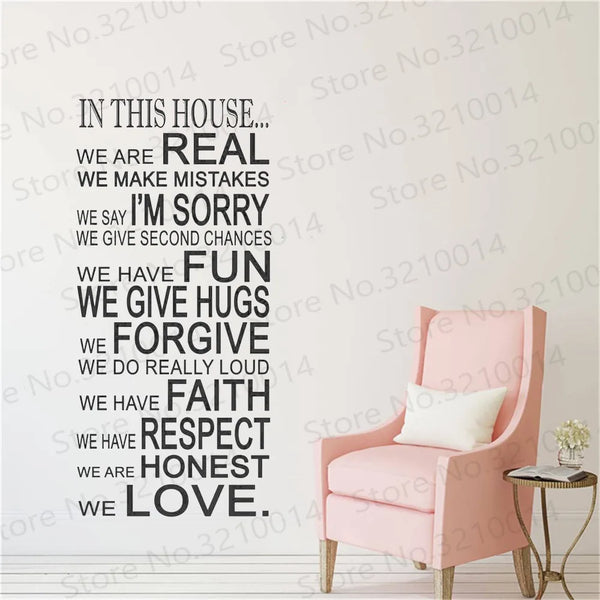 English Letter Wall Sticker