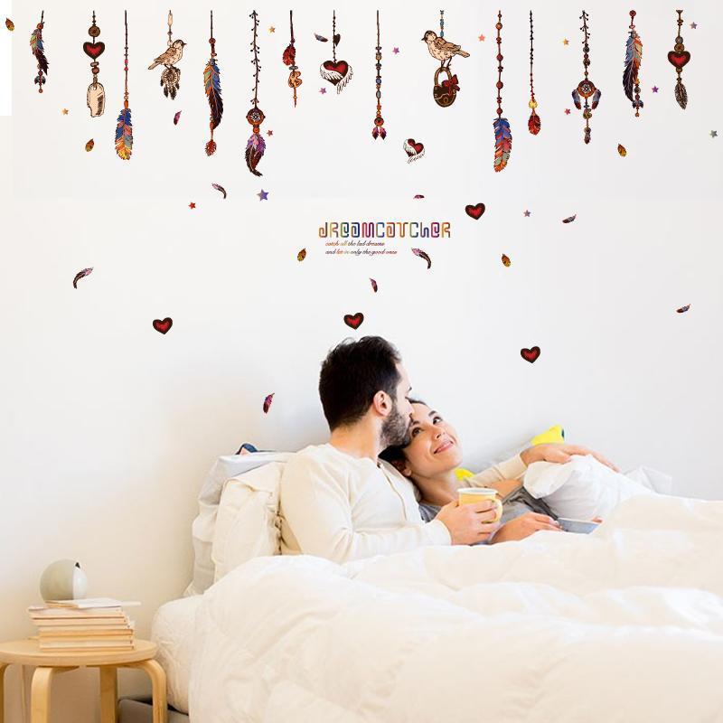 DIY Feather pendant Wall Sticker SK9177
