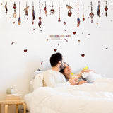 DIY Feather pendant Wall Sticker SK9177