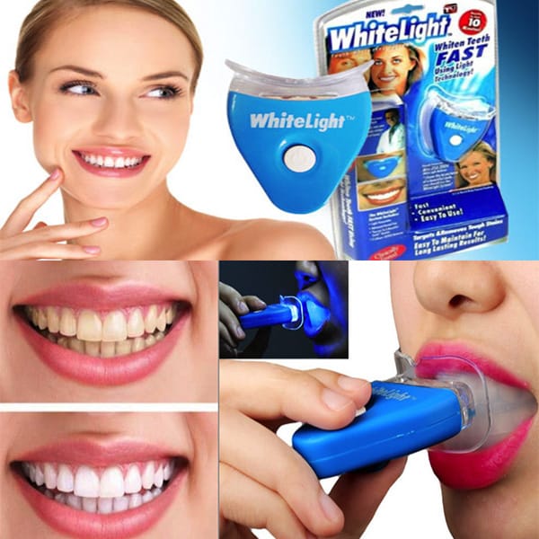 White Light Teeth Whitening Brightener | No box card packing  and cell operated.