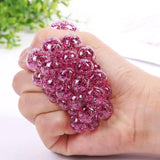 Fidget Squeeze Anti Stress Mesh Squishy Ball Squeeze Grape Ball (pack of 3)(random color)