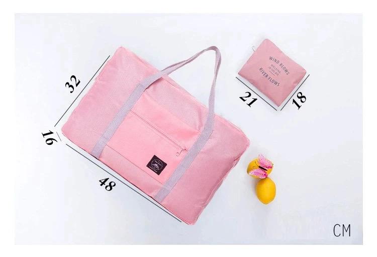 Multipurpose Foldable Travel Luggage Carry On Shoulder Duffle Bag Lightweight (random color)