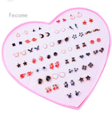 36 Pairs Of Random Beautiful studs  Silicon Back  With Back Stopper