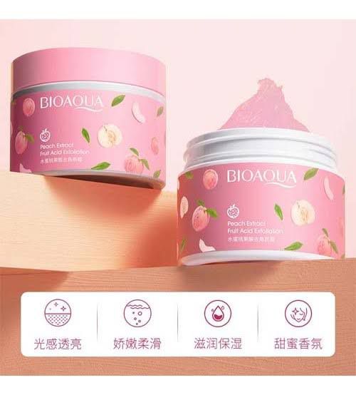 Bioaqua Peach Extract Fruit Acid Exfoliating Face Gel Cream - 140g