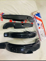 plastic madgards plus chain cover and 4 min indicator (4 pieces) 70cc bike ,rust proof best quality
