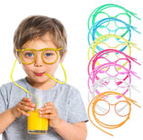 Funny glasses drinking Straw (random color)