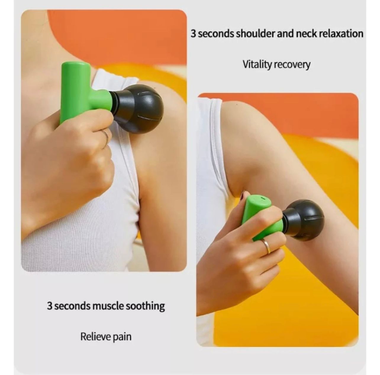 Mini Fascial Gun Deep Muscle Massager Mini Head and Face Massager Portable Suitable For Gym Office Pocket Muscle Relaxation And Massage Facial Gun(Random color)