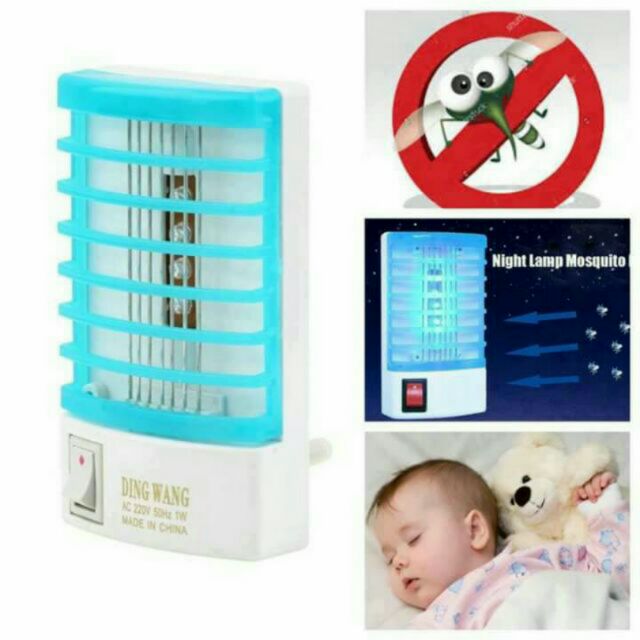 1 Piece Socket Electric 220V Mini Mosquito Lamp LED Insect Mosquito Repeller killing Fly Bug Insect Night Housefly (Random Color)