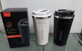 510ml Large-capacity Coffee Cup Keep Heat Stainless Steel Double-layer Smooth Edge Water Bottle Mug for Daily Use (random colors)