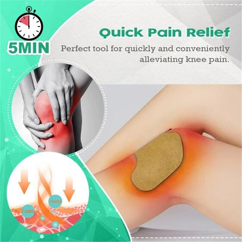10pcs Knee Plaster Sticker Wormwood Extract Knee Joint Ache Fast Pain Relieving Paster Knee Rheumatoid Arthritis Body Patches