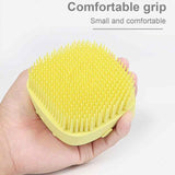 Silicone Bath and Body Shower Brush with Liquid Soap Dispenser (Random Color)