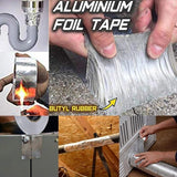Aluminum Foil Butyl Rubber Tapes Self Adhesive Waterproof Tape 2 inch x 1.5 MTR