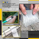 Aluminum Foil Butyl Rubber Tapes Self Adhesive Waterproof Tape 2 inch x 1.5 MTR