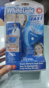 White Light Teeth Whitening Brightener | No box card packing  and cell operated.