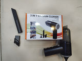3 in 1 Portable Mini Vacuum Cleaner Duster Blower Air Pump Wireless Handheld Clean Microscopic dust Like Car, Home,Computer, Laptop, Flower, Mirror Vehicle Interior Cleaner