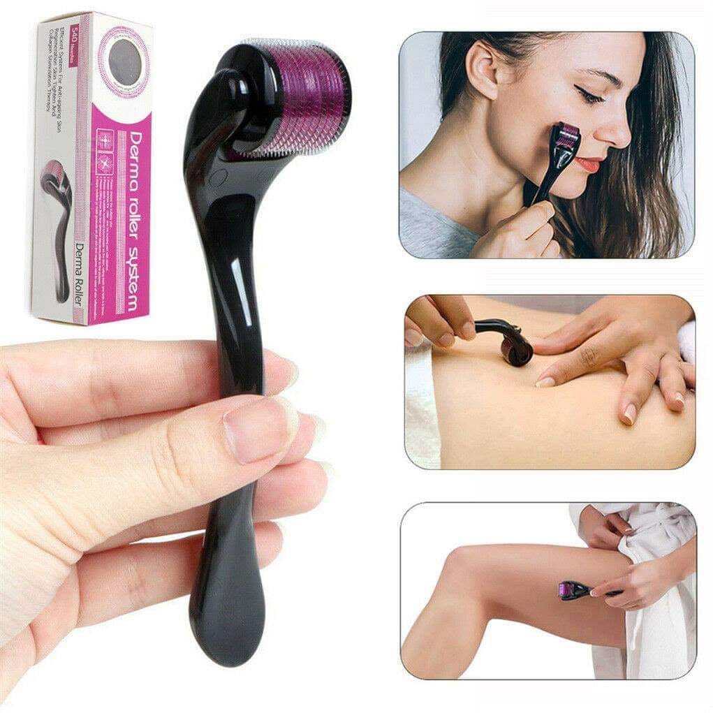 Derma Roller (0.5 size only) Titanium Micro Needles for Beard Growth and Hair Loss 0.5mm Smoothen Skin &amp; Reduce Fine Lines Face roller best