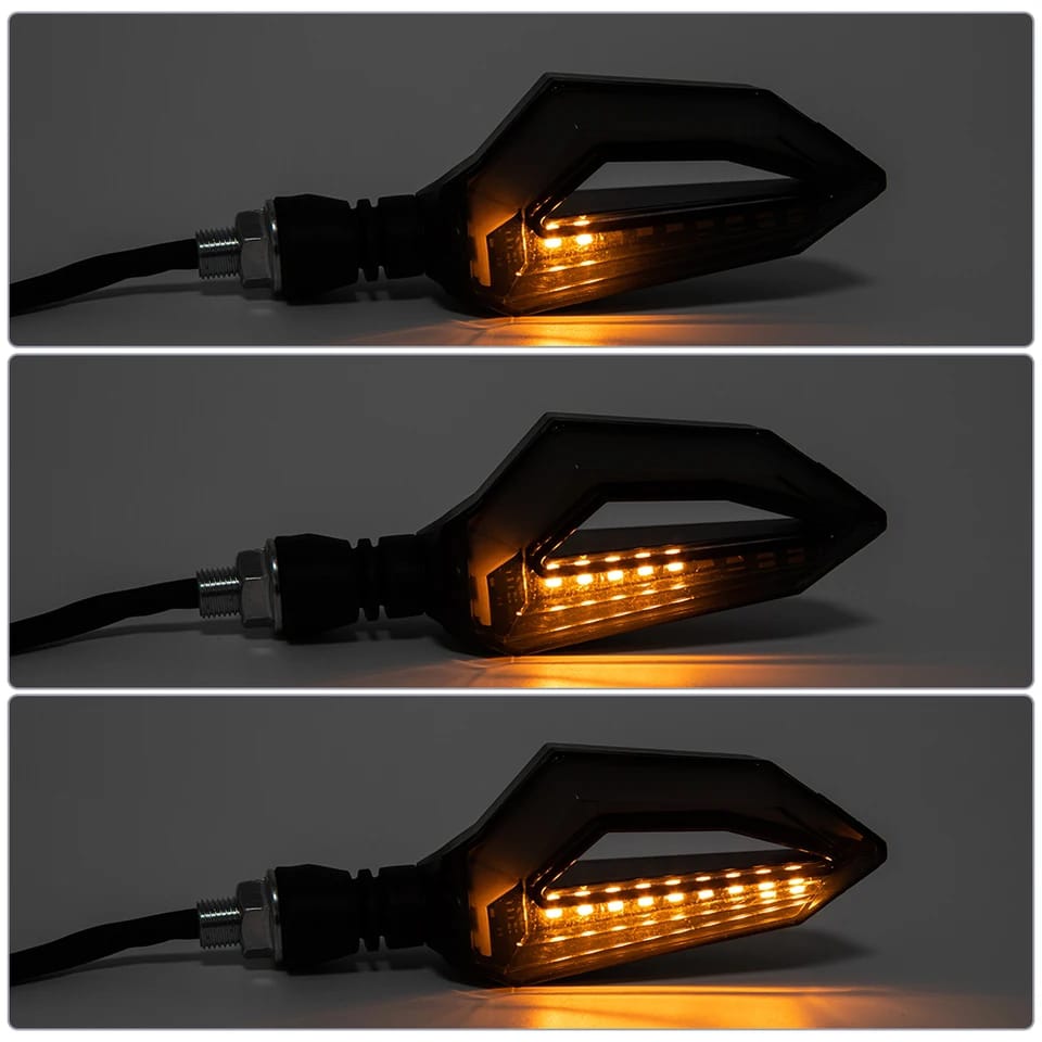 2 pcs motorcycle led turn signal indicator wirh parking drl light for all bikes 70cc and cg125 bikes | famcy indicator