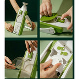 Kitchen Manual Vegetable Slicer Food Chopper, Mandoline Slicer, Vegetable Slicer, Food Chopper, Quick Dicer Fruit French Fry Julienne