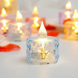 Pack of 24 Warm White Flameless Led Tealight Candle Decorative Battery Operated Tea Lights