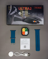 Ultra 2 Smart Watch |  T10 Ultra 2 Watch Big Screen 2.20 infinite Display Bluetooth Call Game Heart Rate Sleep Monitoring Smart Watch (Random Color)