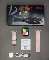 Ultra 2 Smart Watch |  T10 Ultra 2 Watch Big Screen 2.20 infinite Display Bluetooth Call Game Heart Rate Sleep Monitoring Smart Watch (Random Color)
