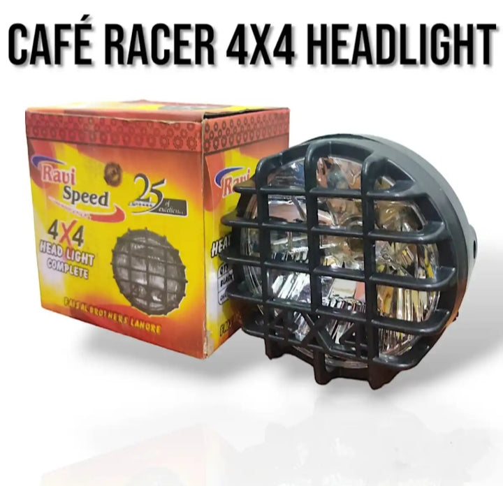 Round 4x4 style headlight universal motorcycle