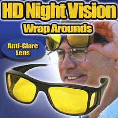 1 Pieces HD Day &amp; Night Vision Wrap Around Glasses | NIGHT VISION GLASSES FOR MEN | Car Anti-Glare Goggles Sunglasses Man Motorcycle Driving Glasses