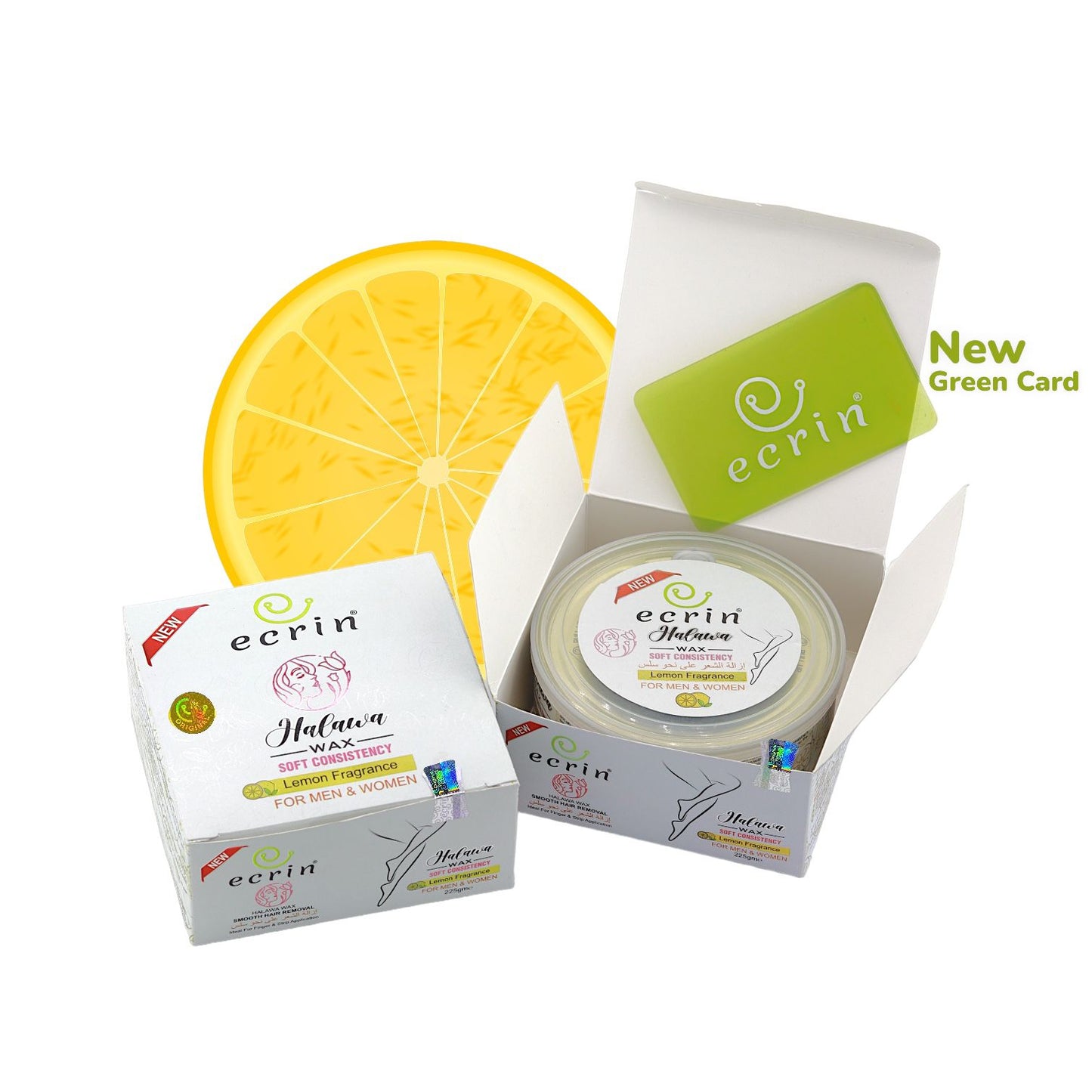 ECRINCOSMETICS  Ecrin Organic Halawa Wax - 100% Lemon &amp; Sugar Base