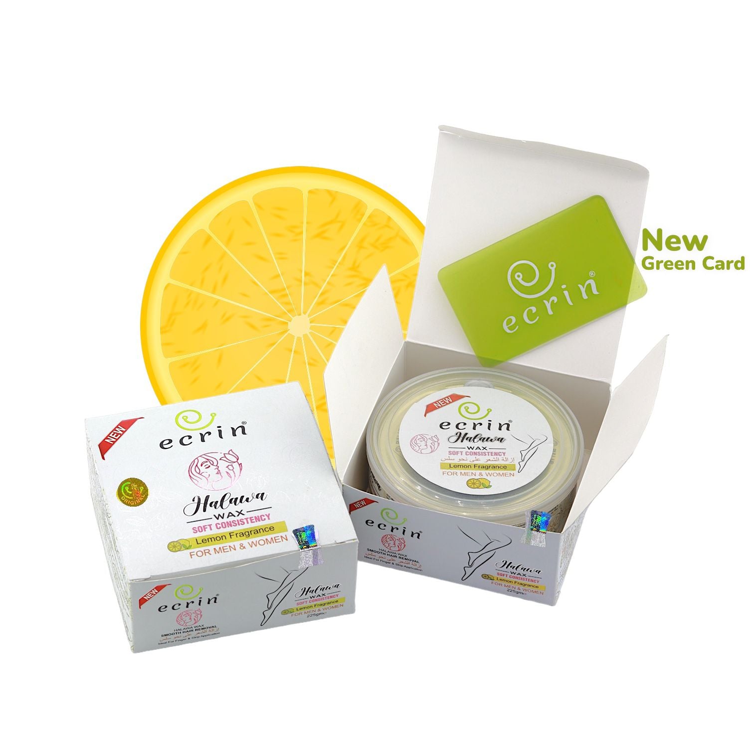 ECRINCOSMETICS  Ecrin Organic Halawa Wax - 100% Lemon &amp; Sugar Base